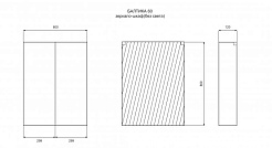 Misty Мебель для ванной Фостер 60 прямая – фотография-9